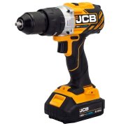 JCB 18V Cordless Brushless Combi Drill, 18V Combi Drill, 2Ah Li-ion Battery, Fast Charger - 21-18BLCD-2X-B